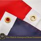 Dominican Flag 3x5 Ft Dominican Republic Flags Embroidered Large Dominican Flag Heavy Duty Outdoor for Wall Deco