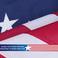 Pack of 2 Betsy Ross Boat Flag Made in USA 12x18 Inch, Embroidery 13 Stars Colony American Flags with Brass Grommets for 4th of July Independence Day Outdoor Decor Banner