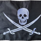 Pack of 2 Pirate Boat Flag 12x18 Inches Made in USA, Embroidery Jolly Roger Pirate Yacht Flags with 2 Brass Grommet, Heavy Duty Nylon Skull Outdoor Banner for All Weather