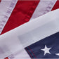 American Flag 12x18 Inches Boat Marine Yacht Flags Outdoor Heavy Duty Made in USA - Embroidered USA 1x1.5 Ft Flags - Heavy Duty Banner US Nylon Sewn Stripes Indoor with 2 Brass Grommets