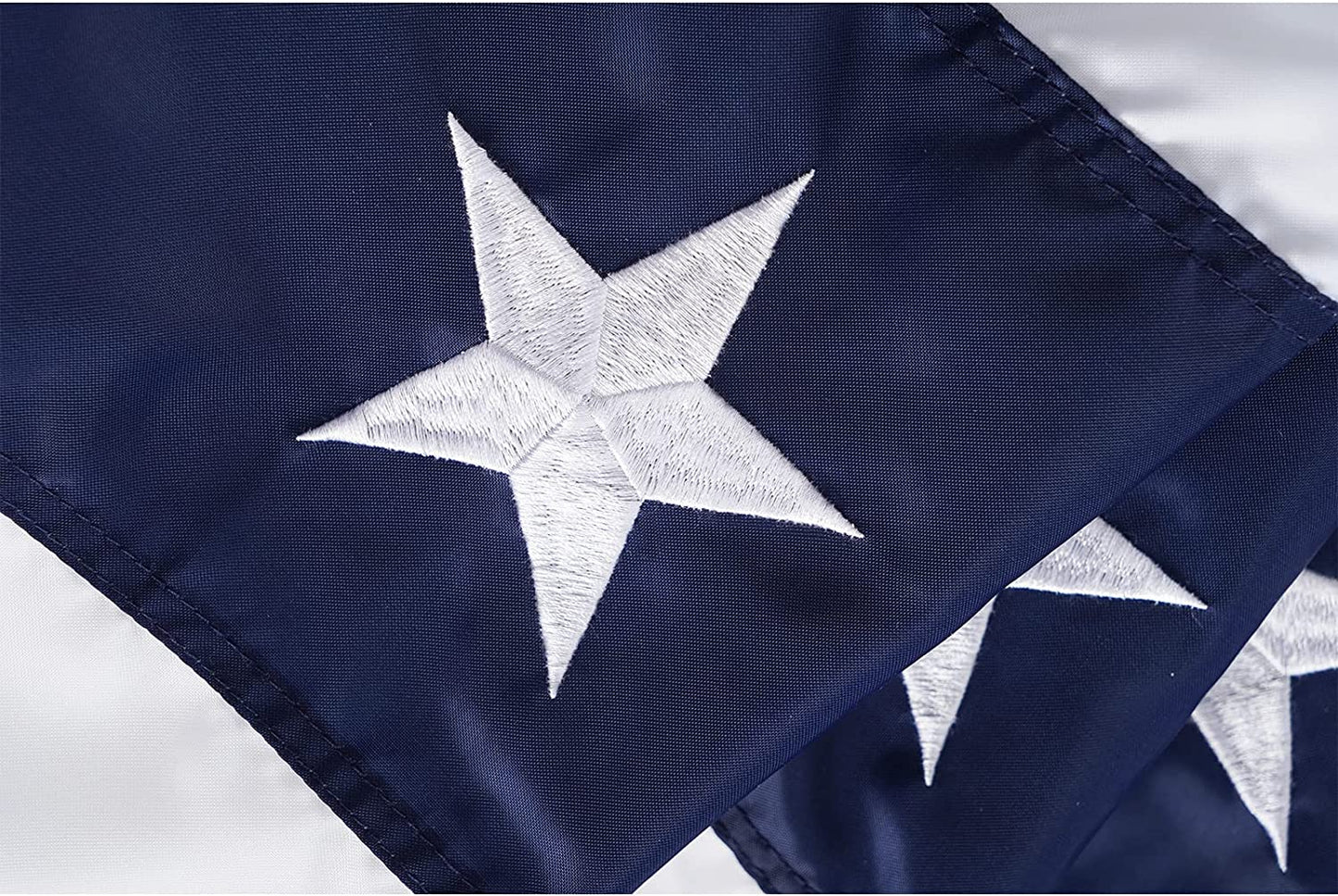 USA Pleated Fan Bunting Flag - 2x4ft American US Half Fan Embroidered Banner - Oxford Nylon Premium Quality Patriotic Stars & Stripes