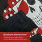 Pack of 2 Red Bandanna Hat Pirate Boat Flag 12x18 Inch Made in USA, Embroidery Jolly Roger Pirate Yacht Flags with 2 Brass Grommet, Heavy Duty Nylon Skull Outdoor Banner for All Weather