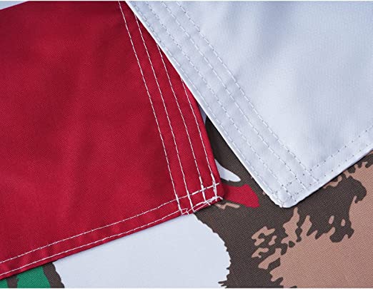 Mexican Flag 3x5 Double Side Bandera de Mexico MX National Flag Outdoor with 2 Brass Grommets