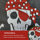 Pack of 2 Red Bandanna Hat Pirate Boat Flag 12x18 Inch Made in USA, Embroidery Jolly Roger Pirate Yacht Flags with 2 Brass Grommet, Heavy Duty Nylon Skull Outdoor Banner for All Weather