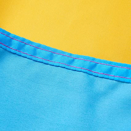 Pack of 10 Ukrainian Flag 3x5 Outdoor - Ukraine Flags National Polyester Double Stitched Vivid Color with 2 Brass Grommets (Dont Tread on Ukraine)