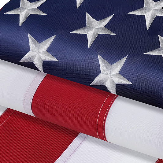 American Flag 4x6 Embroidered Stars USA Flags and Texas Flag 3x5 Outdoor Bundle