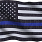 Pack of 10 Thin Blue Line Garden Flag American Police Flags 12.5x18 inch Double Sided Back the Blue Stripe Blue Lives Matter Flag, silver blue