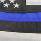 Thin Blue Line Flags 16x24 Inches Outdoor Made in USA - Embroidered Stars Police Boat Flag, Heavy Duty Back The Blue Flag Stripe Blue Line Lives Matter Flags Banner with 2 Brass Grommets