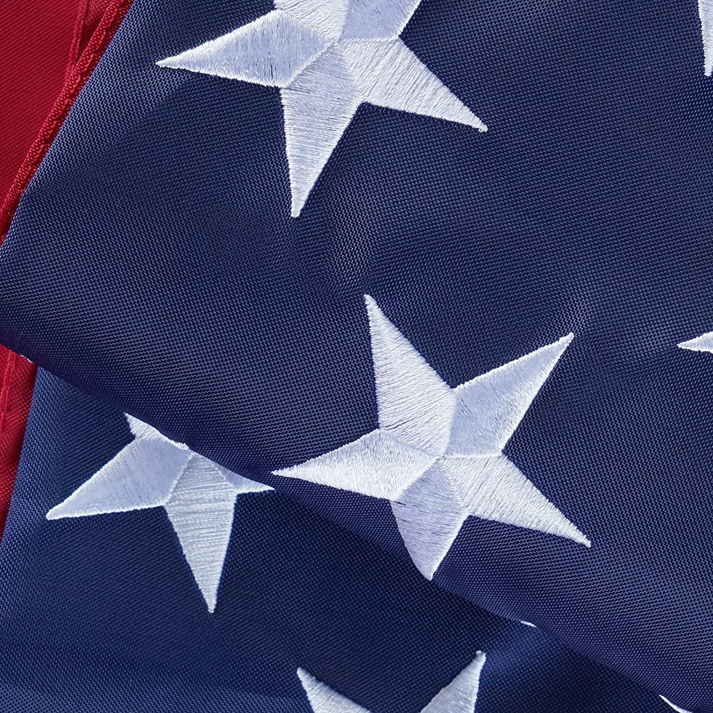 American Flag US Flags 4x6 Outdoor Made in USA High Wind Heavy Duty Outside Embroidered Stars All Weather Durable Nylon Sewn Stripes with Brass Grommets