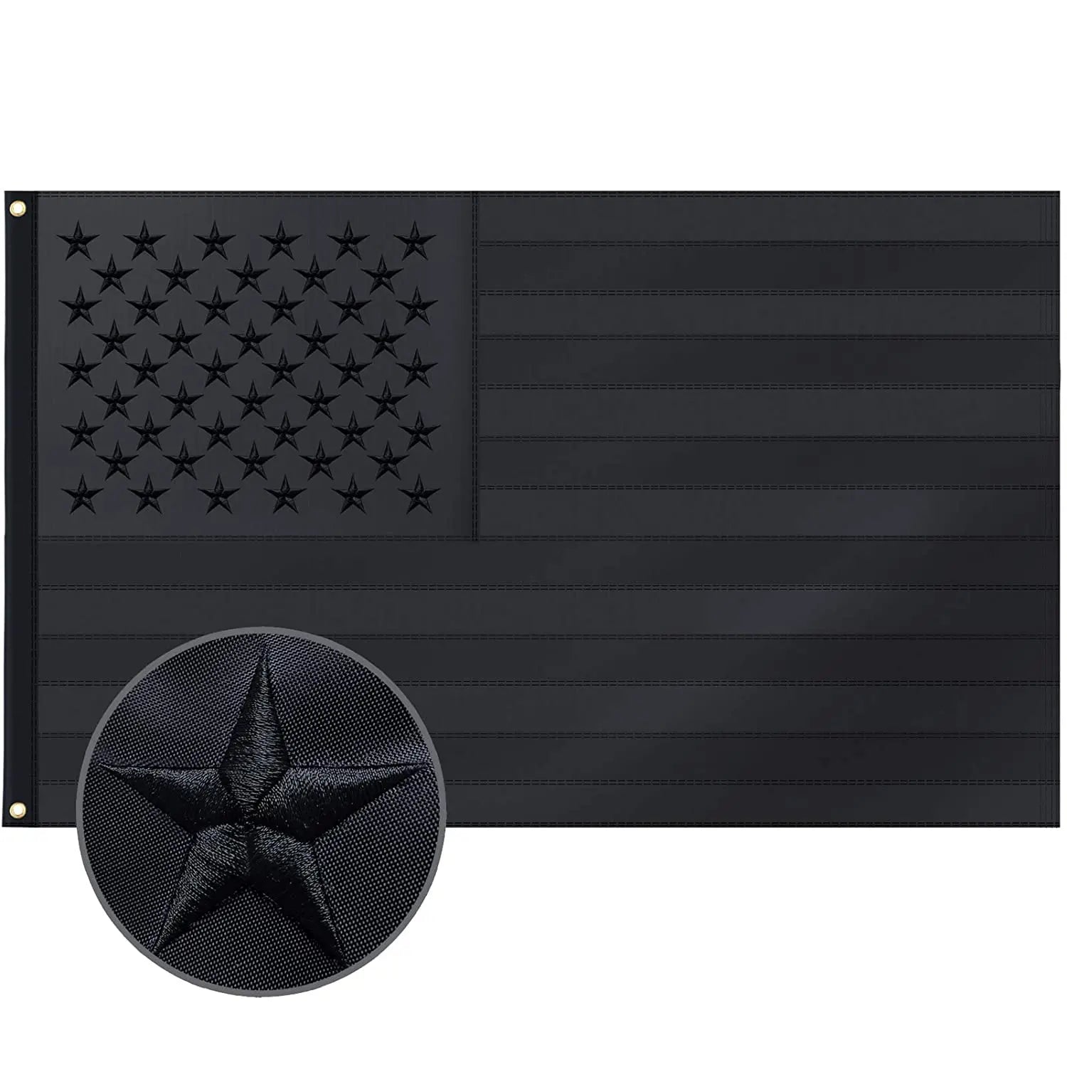 Flag Posts. Black All Black American Flag - 4x6 Ft Outdoor American Black Flags Embroide ...