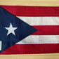 Hate Has No Home Here Puerto Rico Boat Flag 12x18 Inch, Embroidered Star and Double Stitched Sewn Stripes with 2 Brass Grommets, Heavy Duty Nylon Puerto Rican Flags